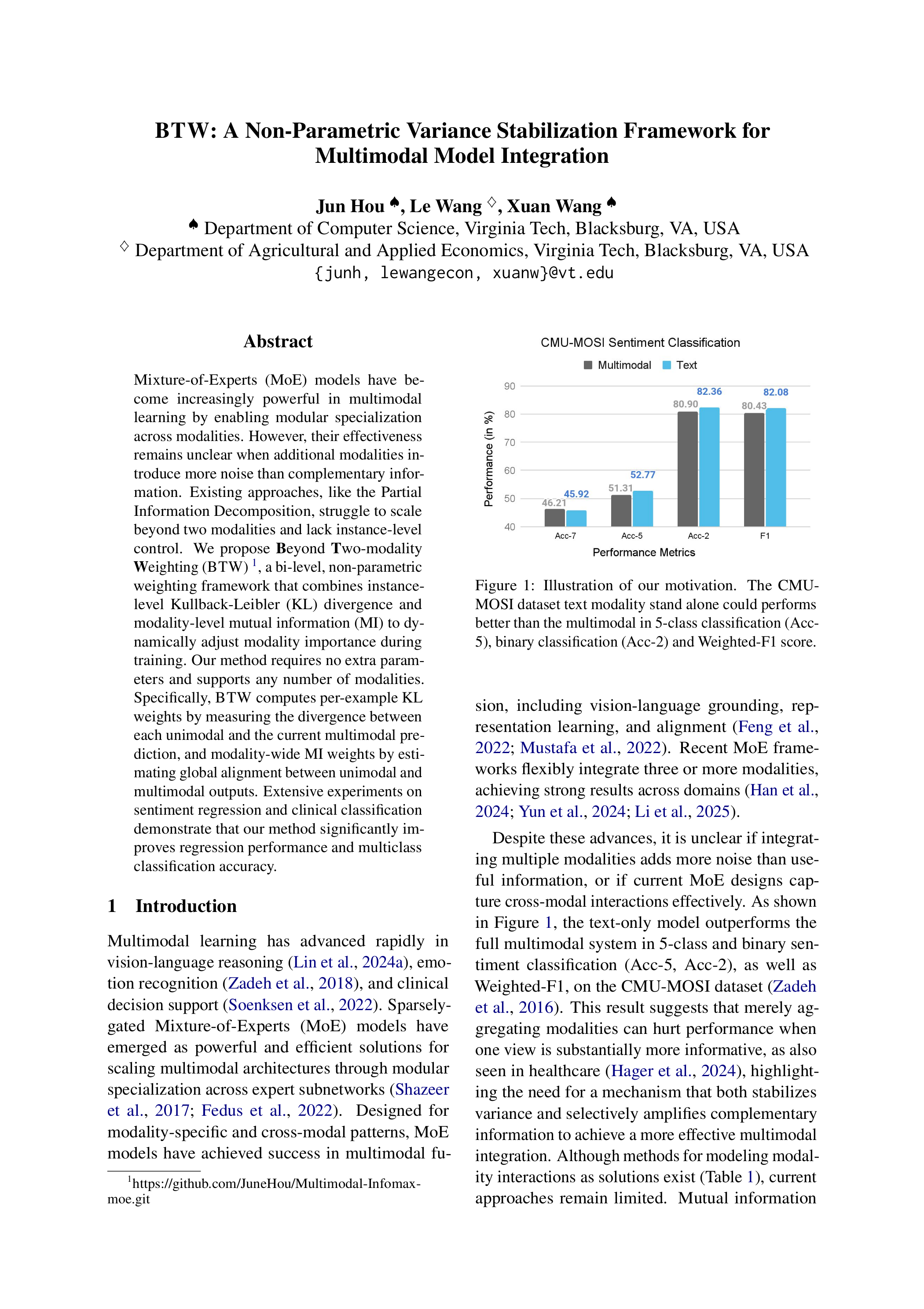 Thumbnail for BTW: A Non-Parametric Variance Stabilization Framework for Multimodal Model Integration